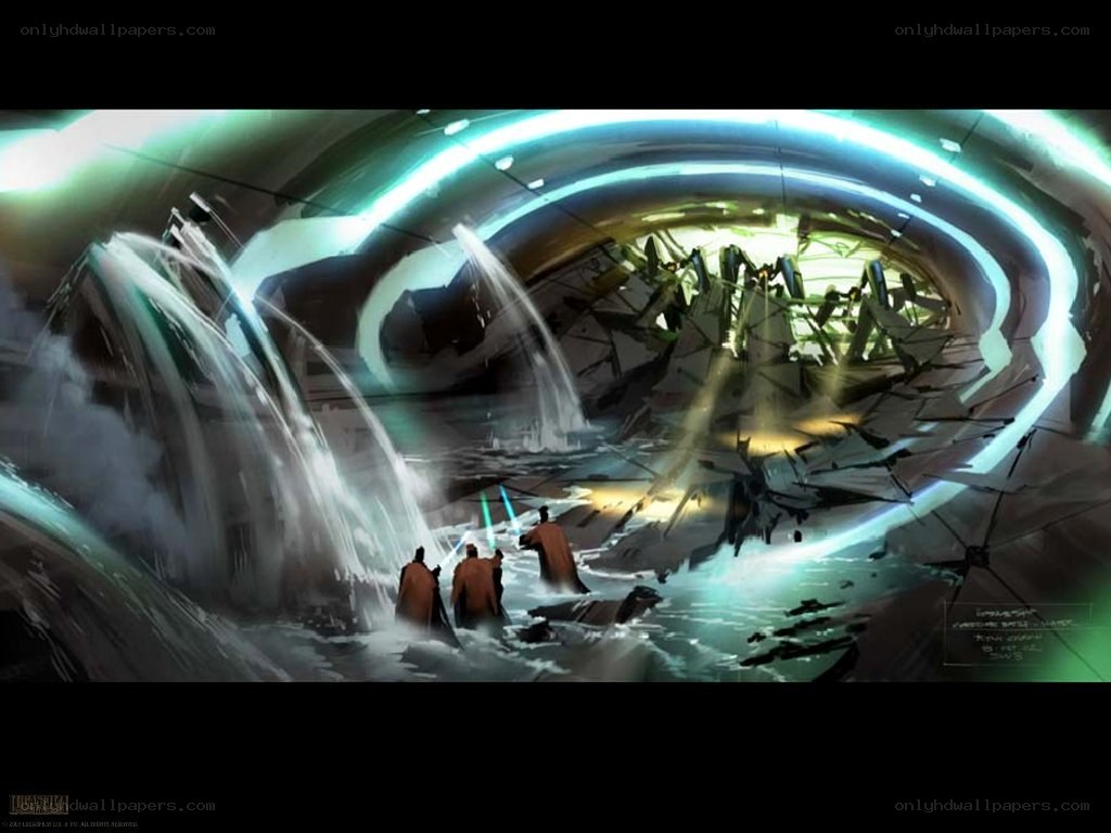Jedi in a damaged tunnel