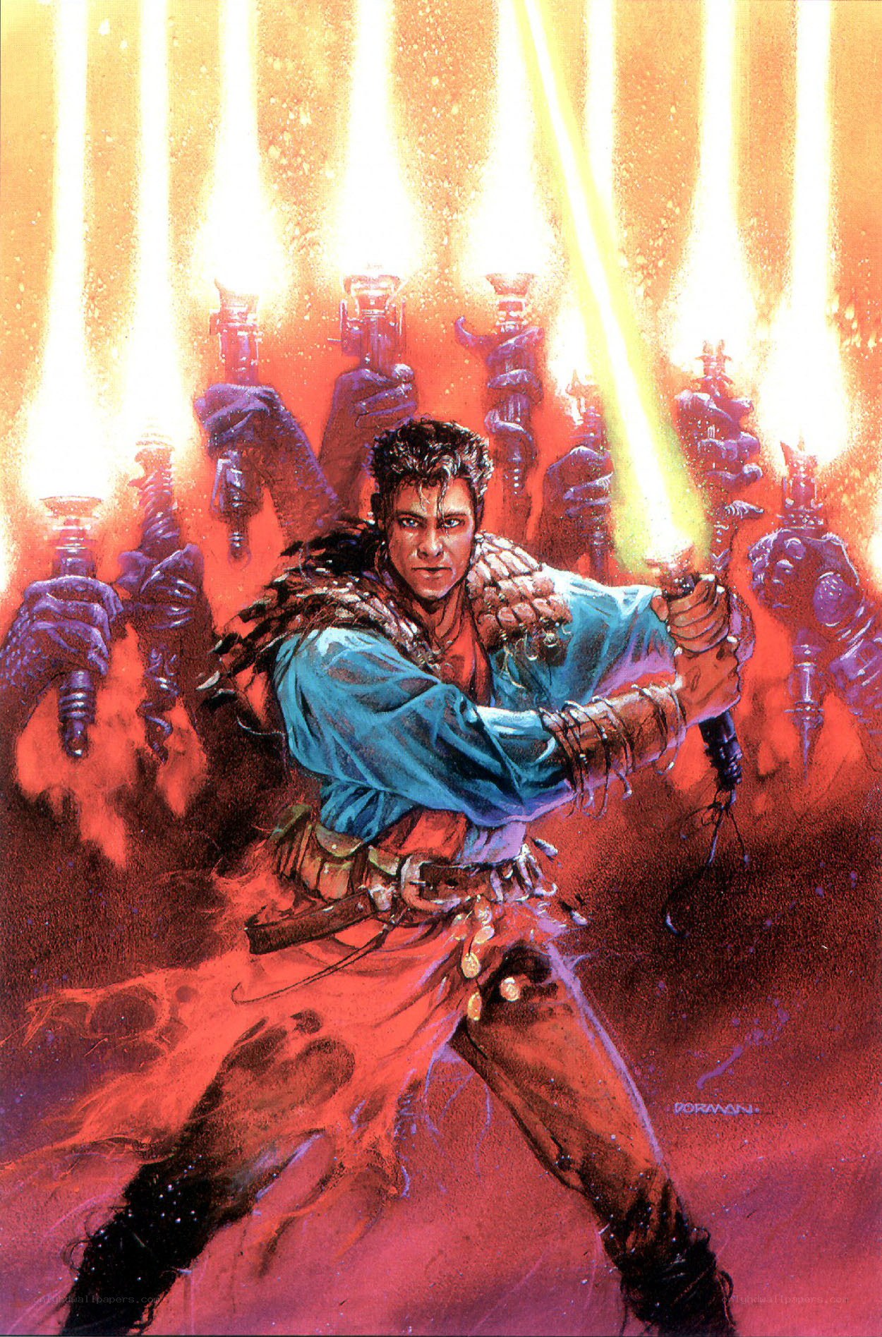 Jedi Knight in battle