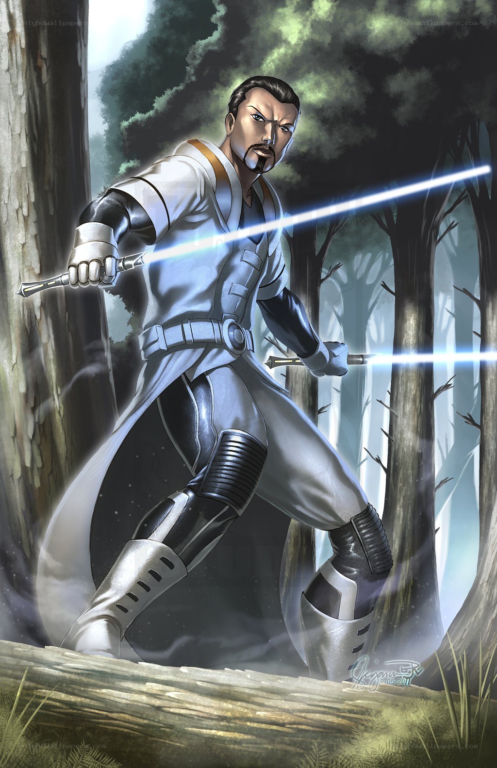 Jedi Knight in Forest