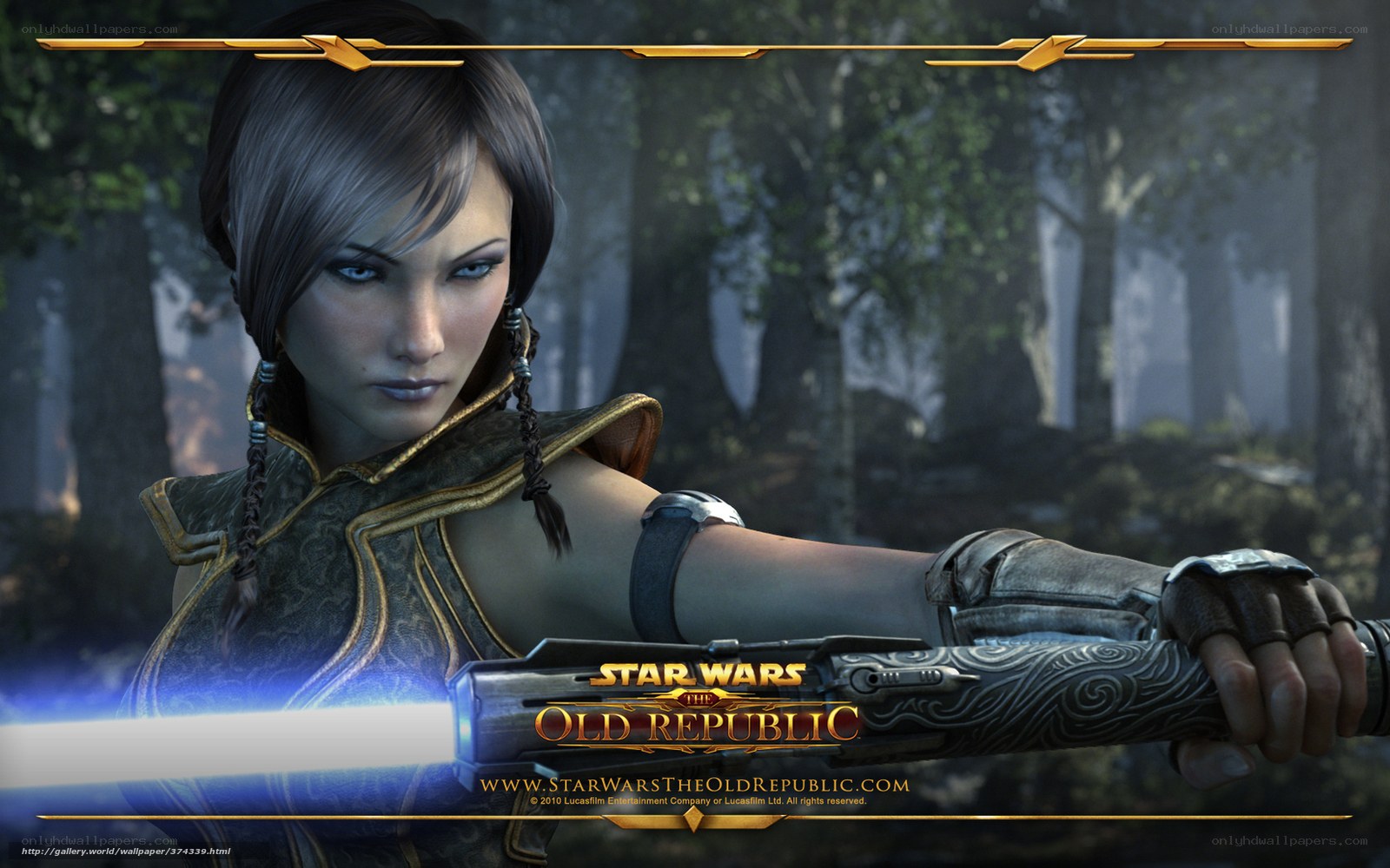 Jedi Knight in forest