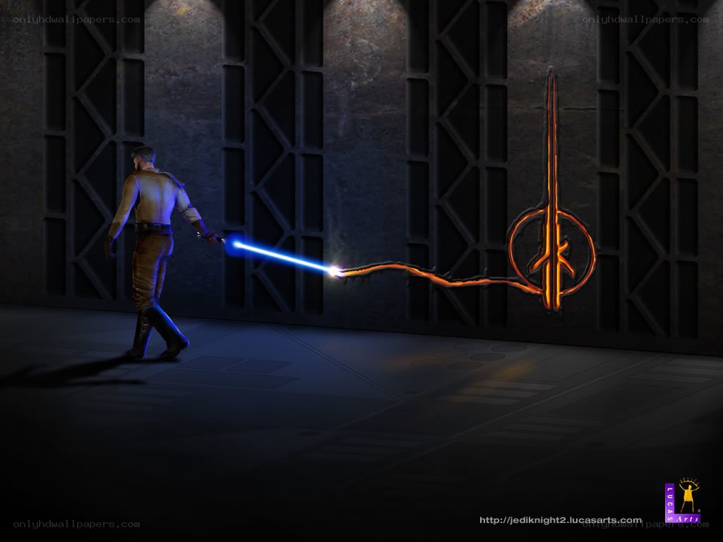Jedi Knight with lightsaber
