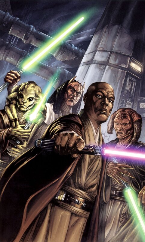 Jedi Knights in battle