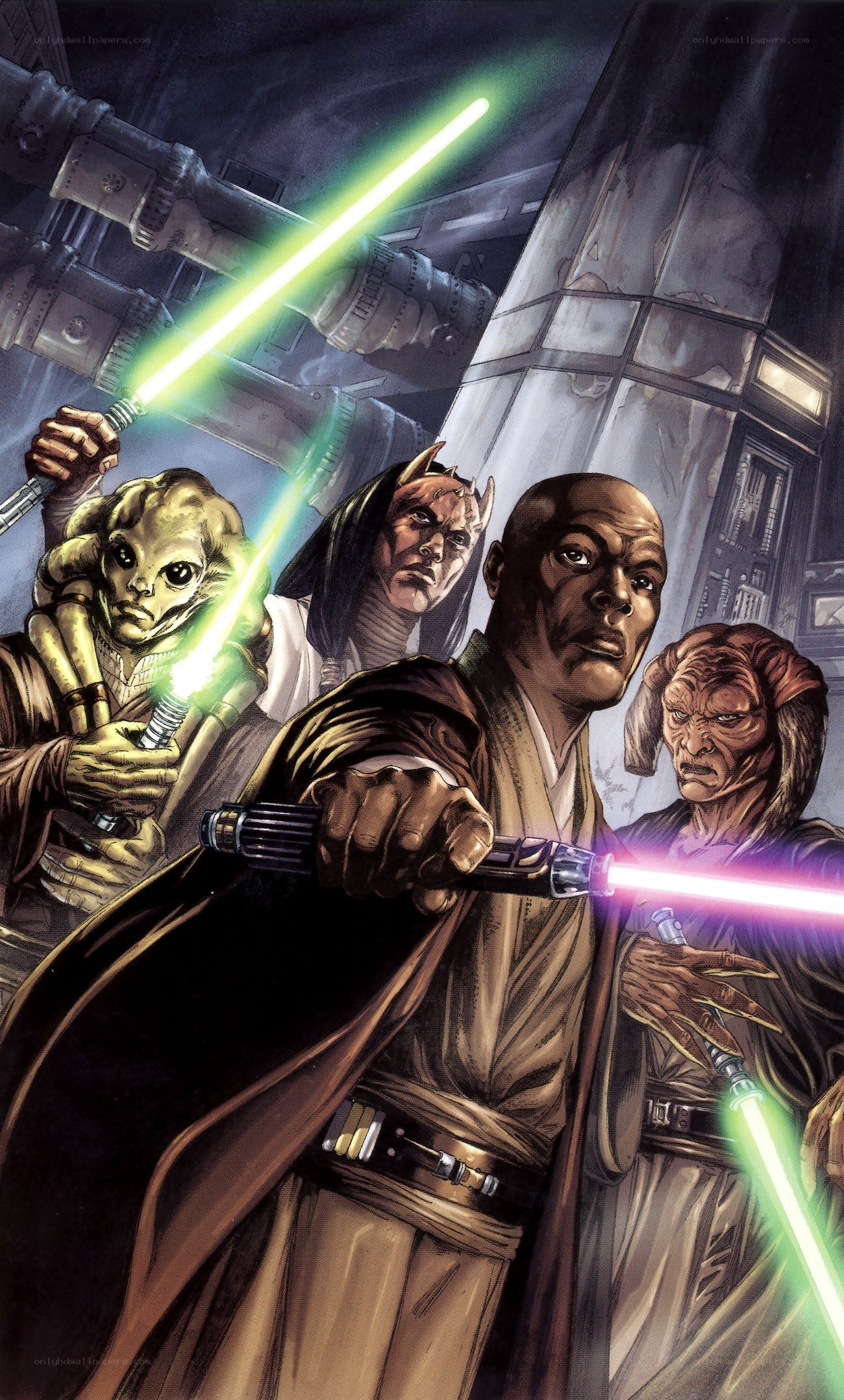 Jedi Knights in battle