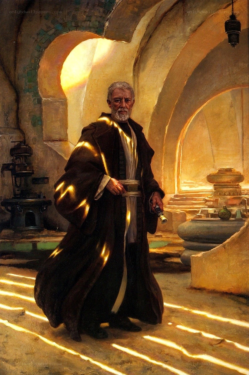Jedi Master in a temple