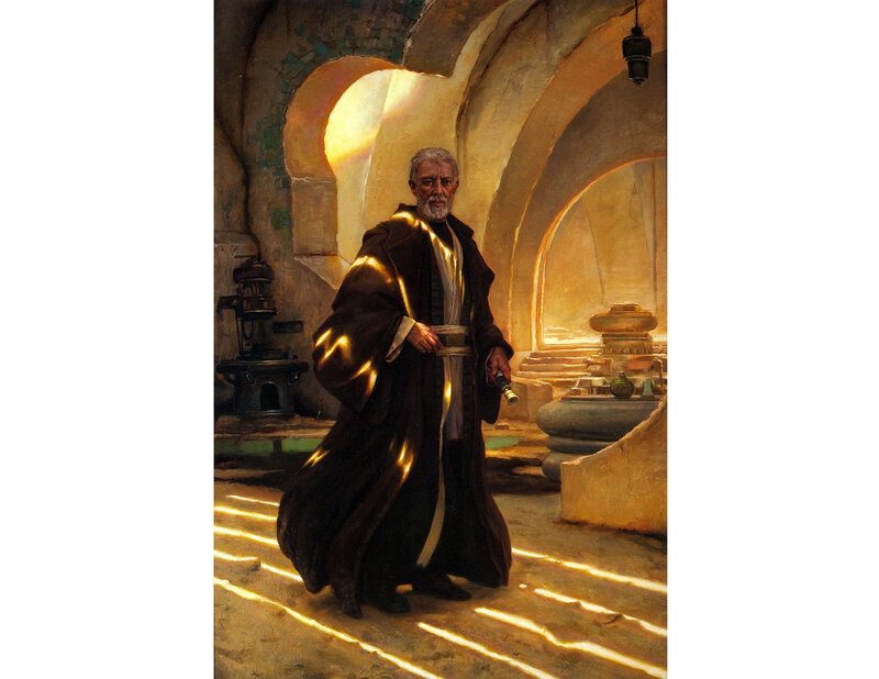 Jedi Master in a temple