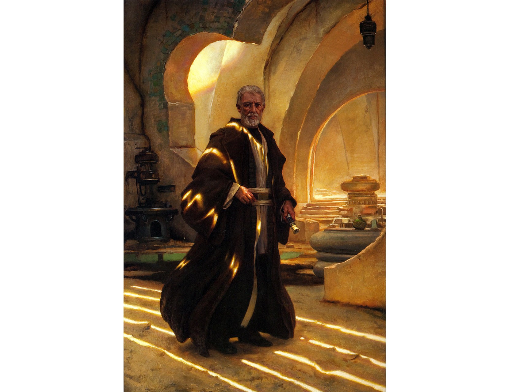 Jedi Master in a temple