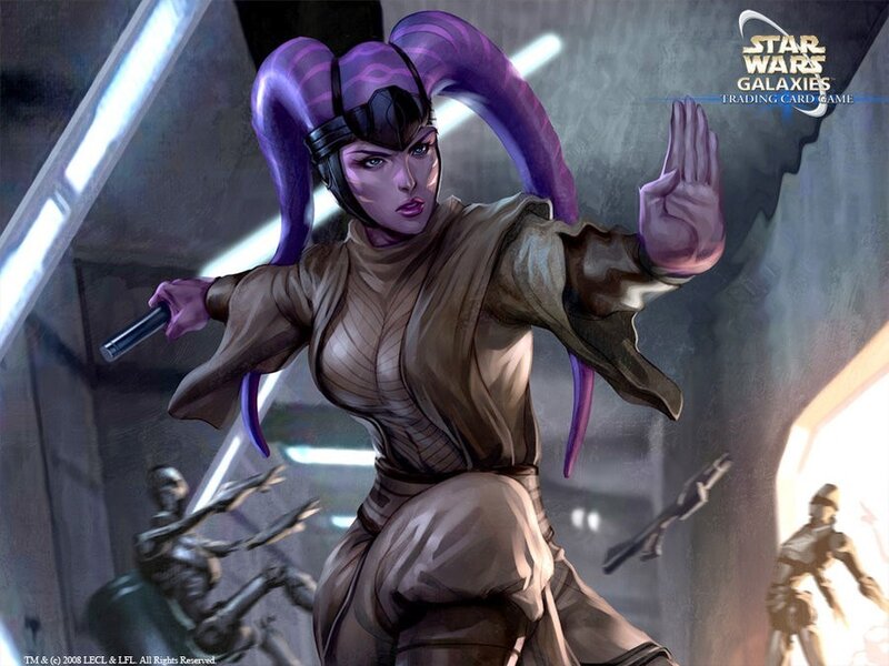 Jedi Master in combat stance