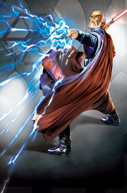 Jedi Master wielding lightning