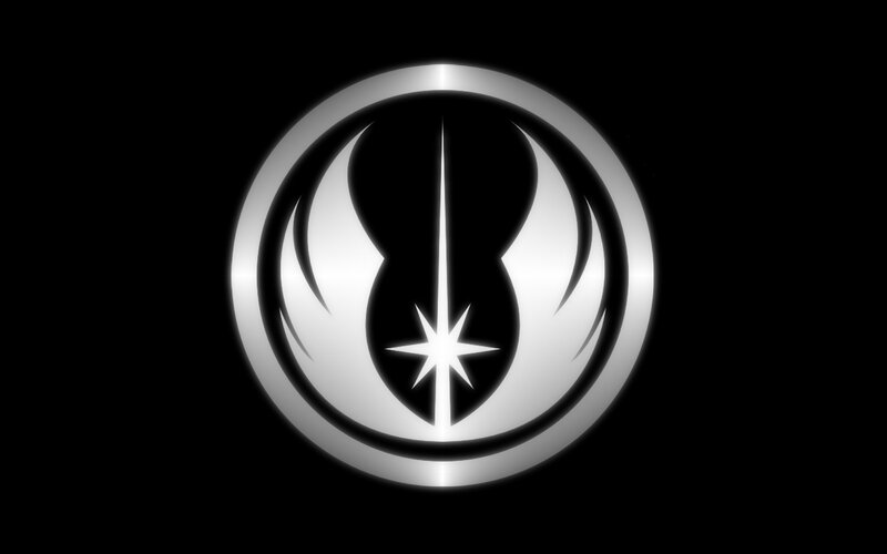 Jedi Order Symbol — Black, Dramatic