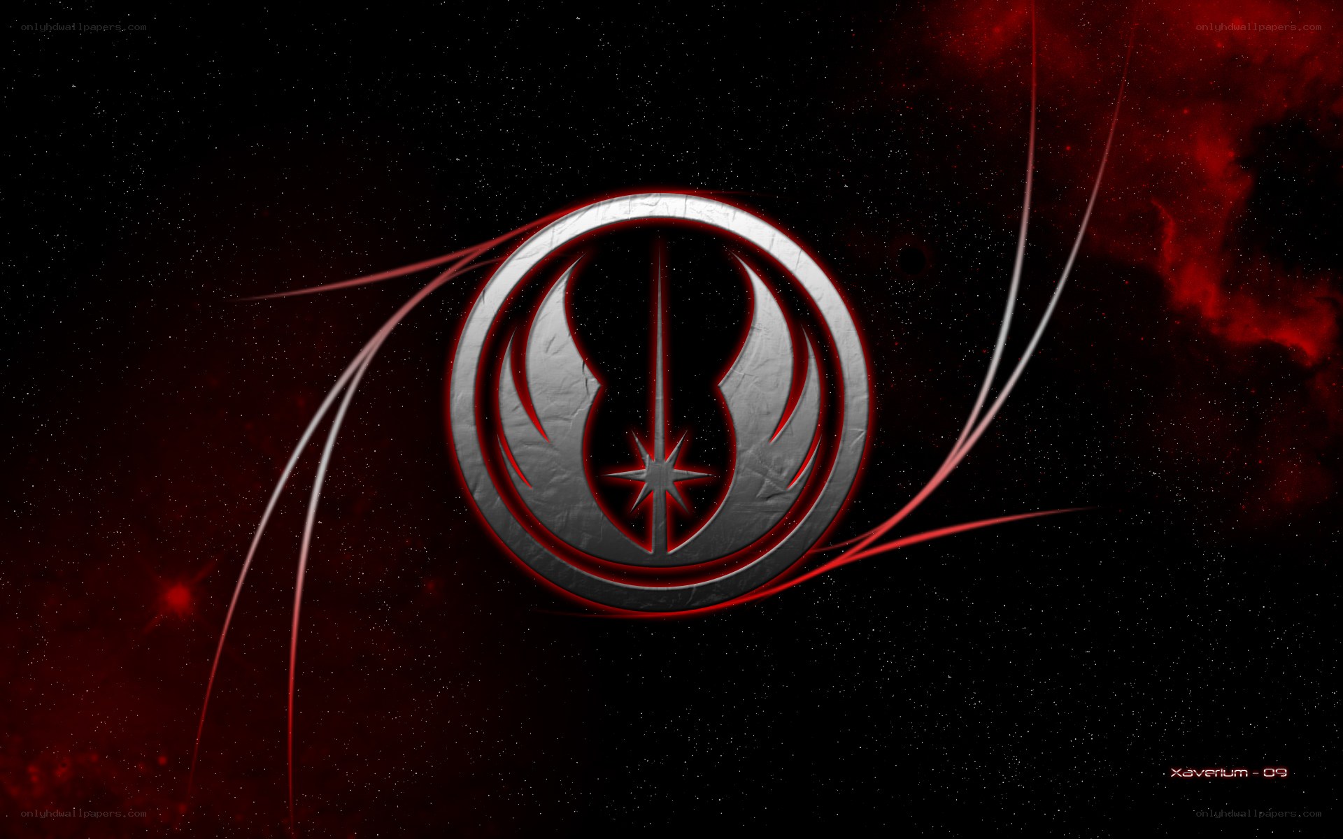 Jedi Order symbol in space