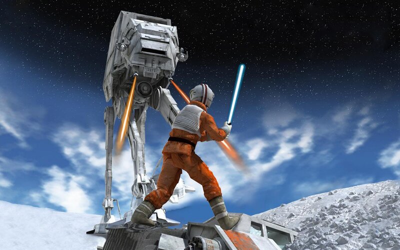 Jedi vs AT-AT on Hoth