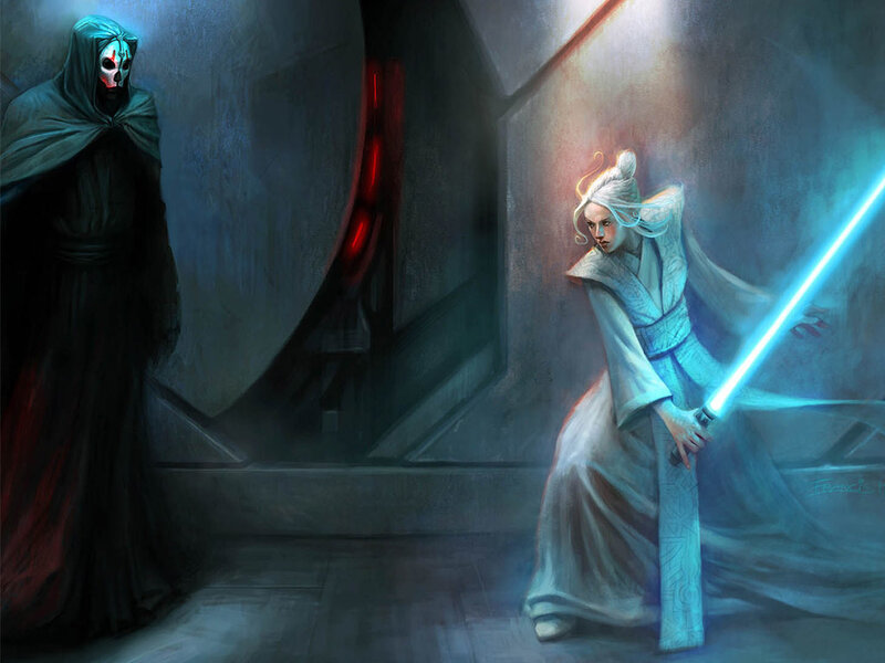 Jedi vs Sith confrontation