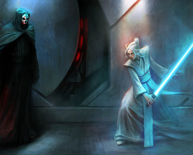 Jedi vs Sith confrontation