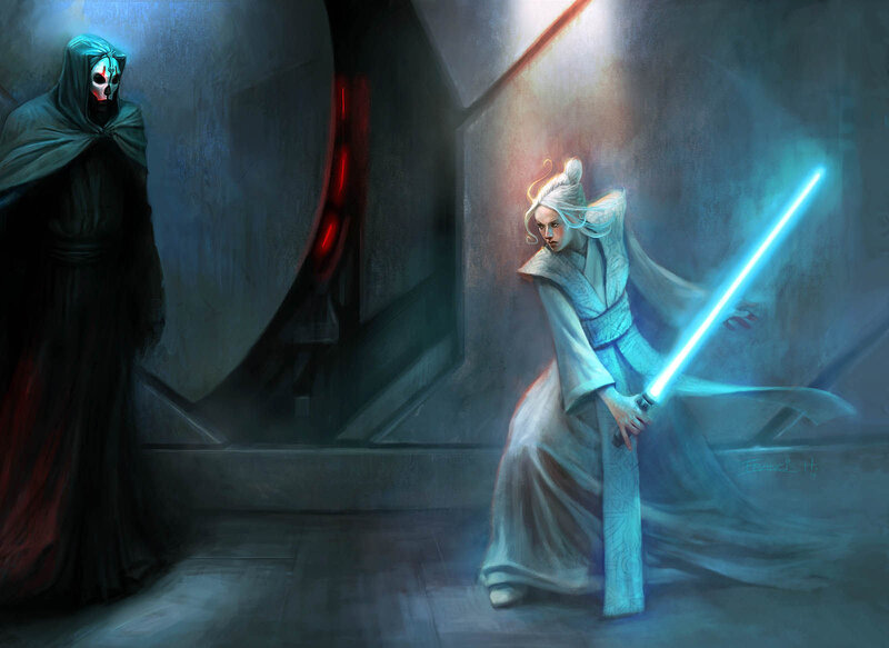 Jedi vs Sith confrontation