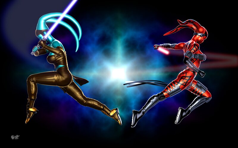 Jedi vs Sith duel