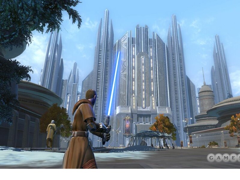 Jedi with Blue Lightsaber