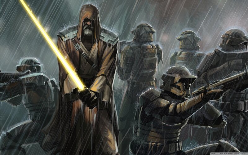 Jedi with Lightsaber