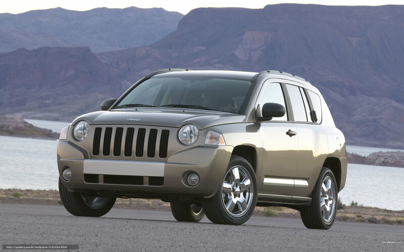 Jeep Compass by a lake