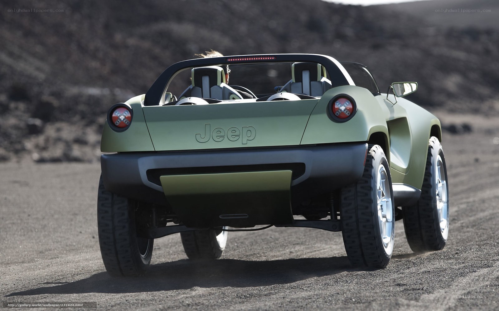 Jeep concept car rear view