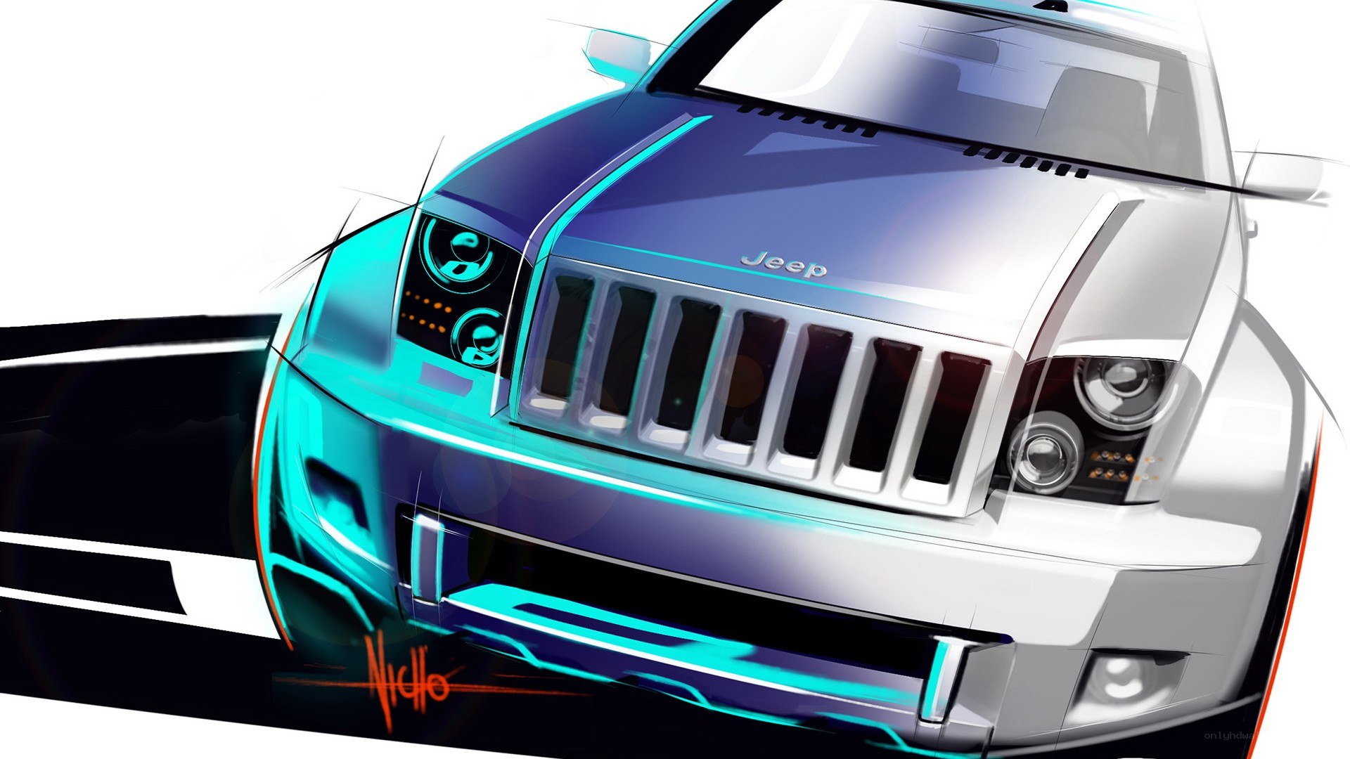 Jeep concept car sketch