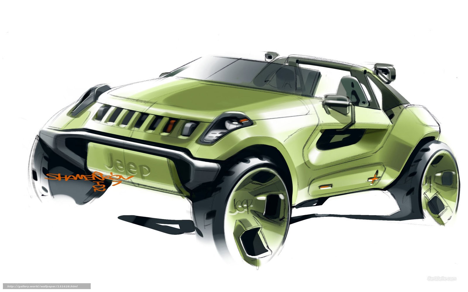 Jeep concept car sketch