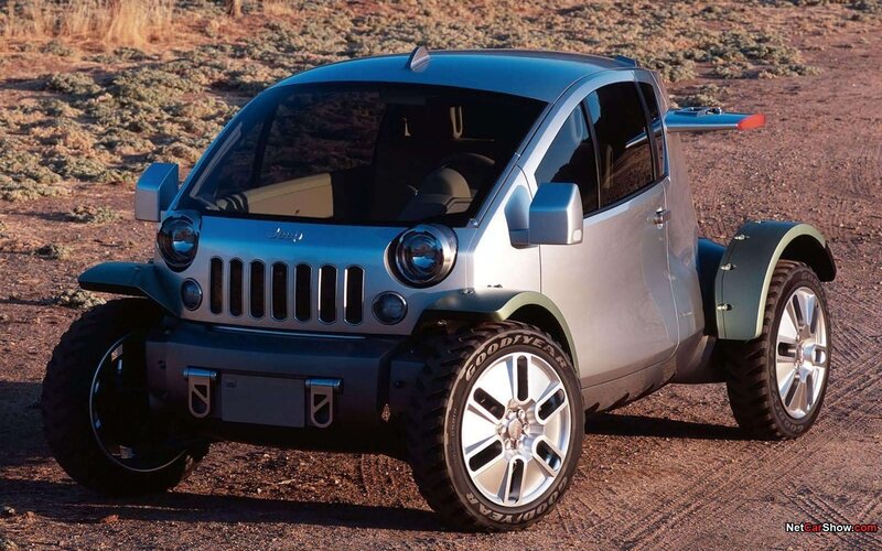 Jeep concept vehicle in desert