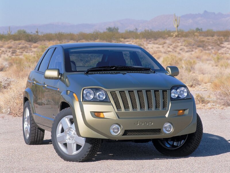 Jeep concept vehicle in desert