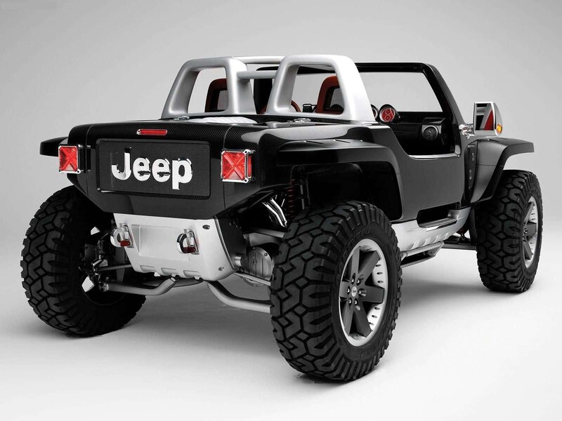Jeep concept vehicle rear view