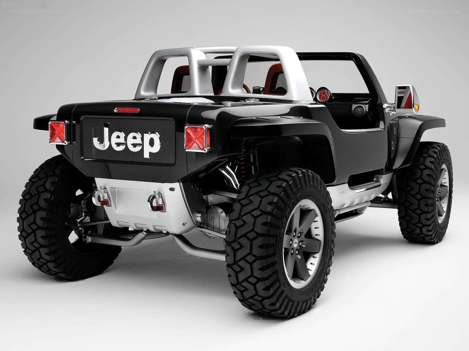 Jeep concept vehicle rear view