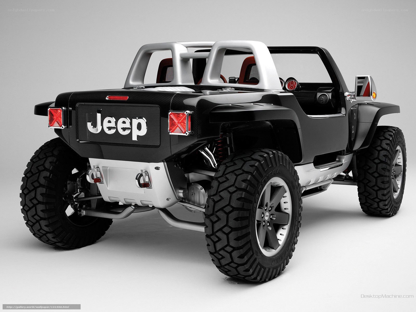 Jeep concept vehicle rear view