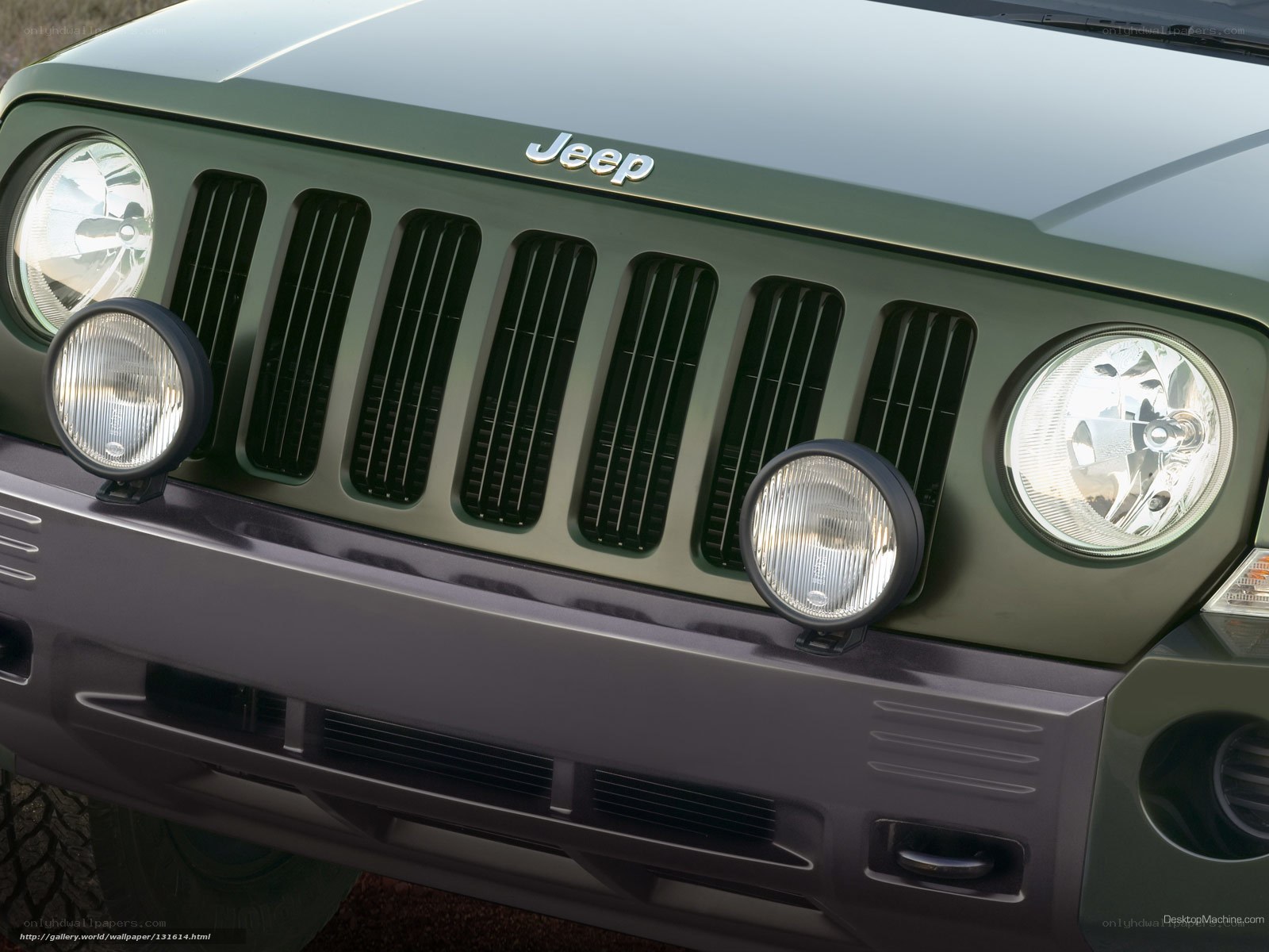 Jeep front grille close-up