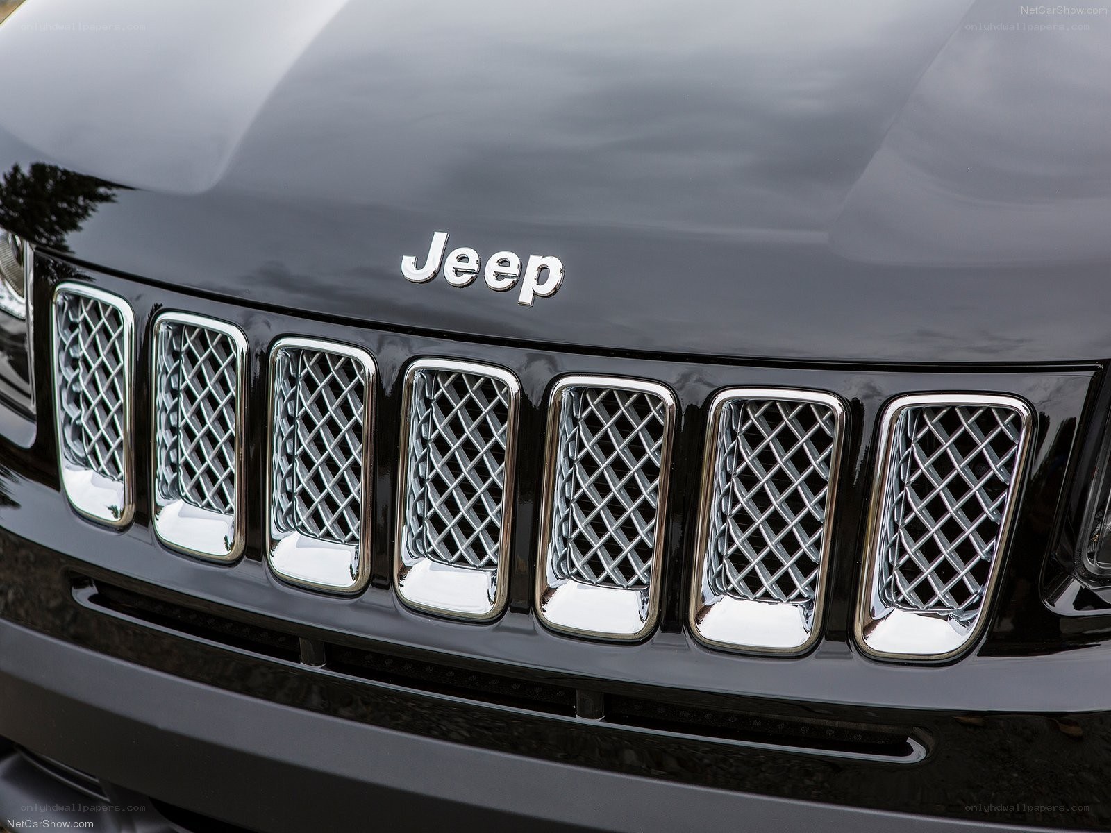 Jeep front grille close-up