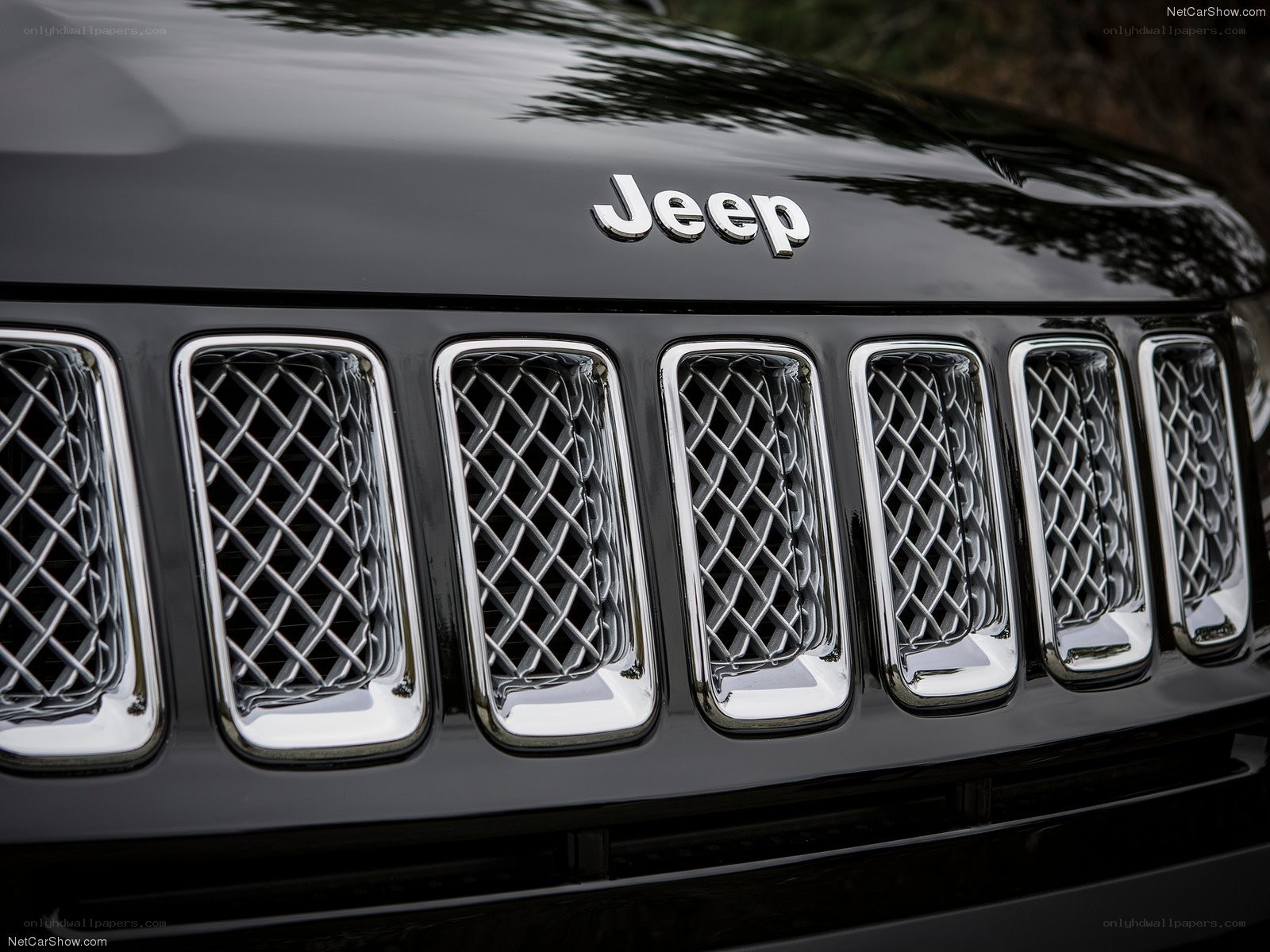 Jeep front grille close-up