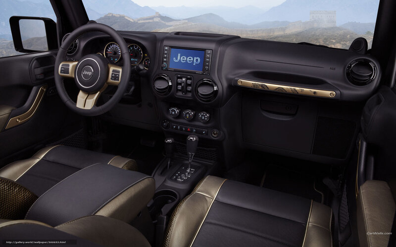 Jeep interior with Great Wall view