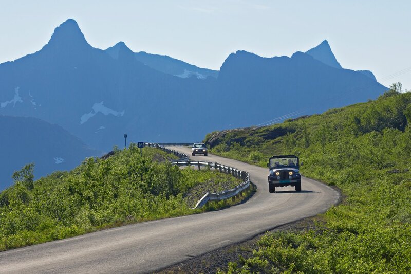 Jeep on Mountain Road