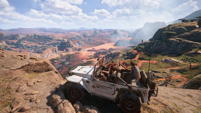 Jeep on Rocky Cliff