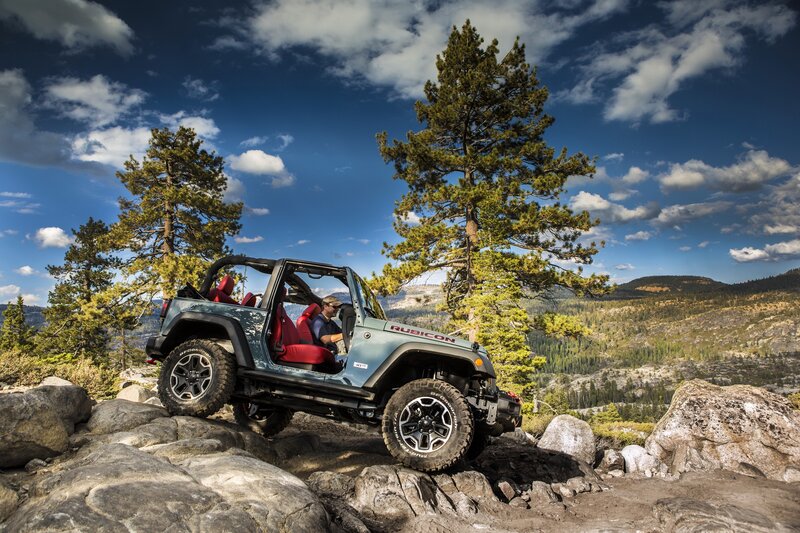 Jeep on Rocky Terrain — Blue, Adventurous, Afternoon