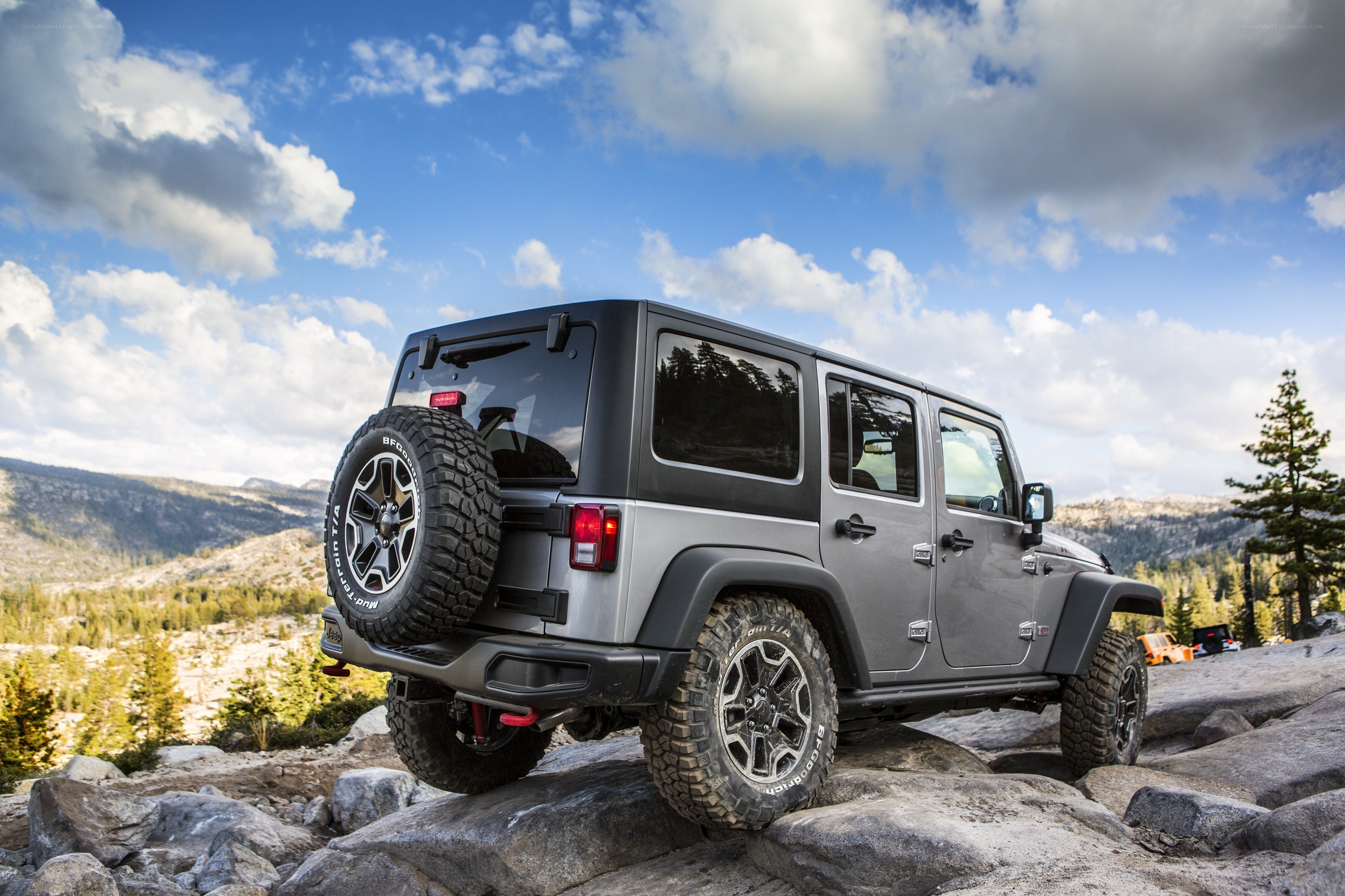 Jeep on rocky terrain