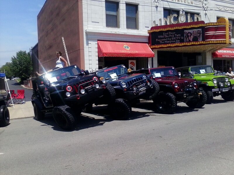 Jeep Parade on Street