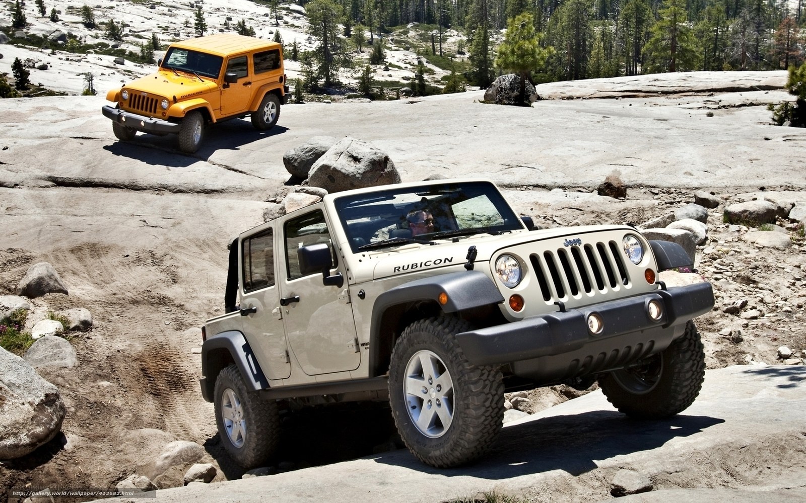 Jeep Rubicon off-roading