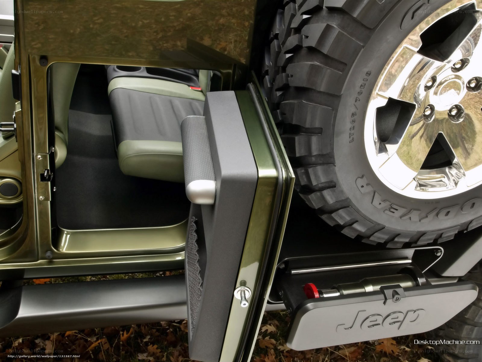 Jeep vehicle interior and tire