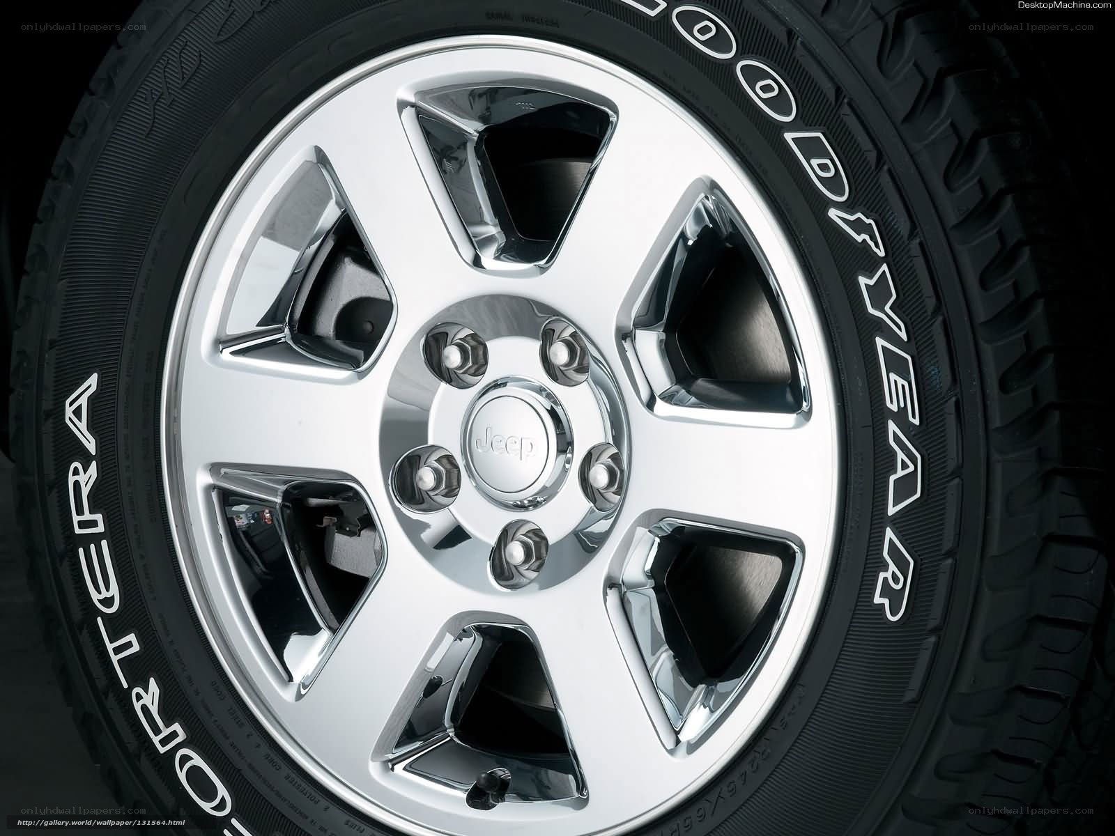 Jeep wheel and tire close-up