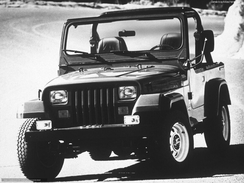 Jeep Wrangler on a road