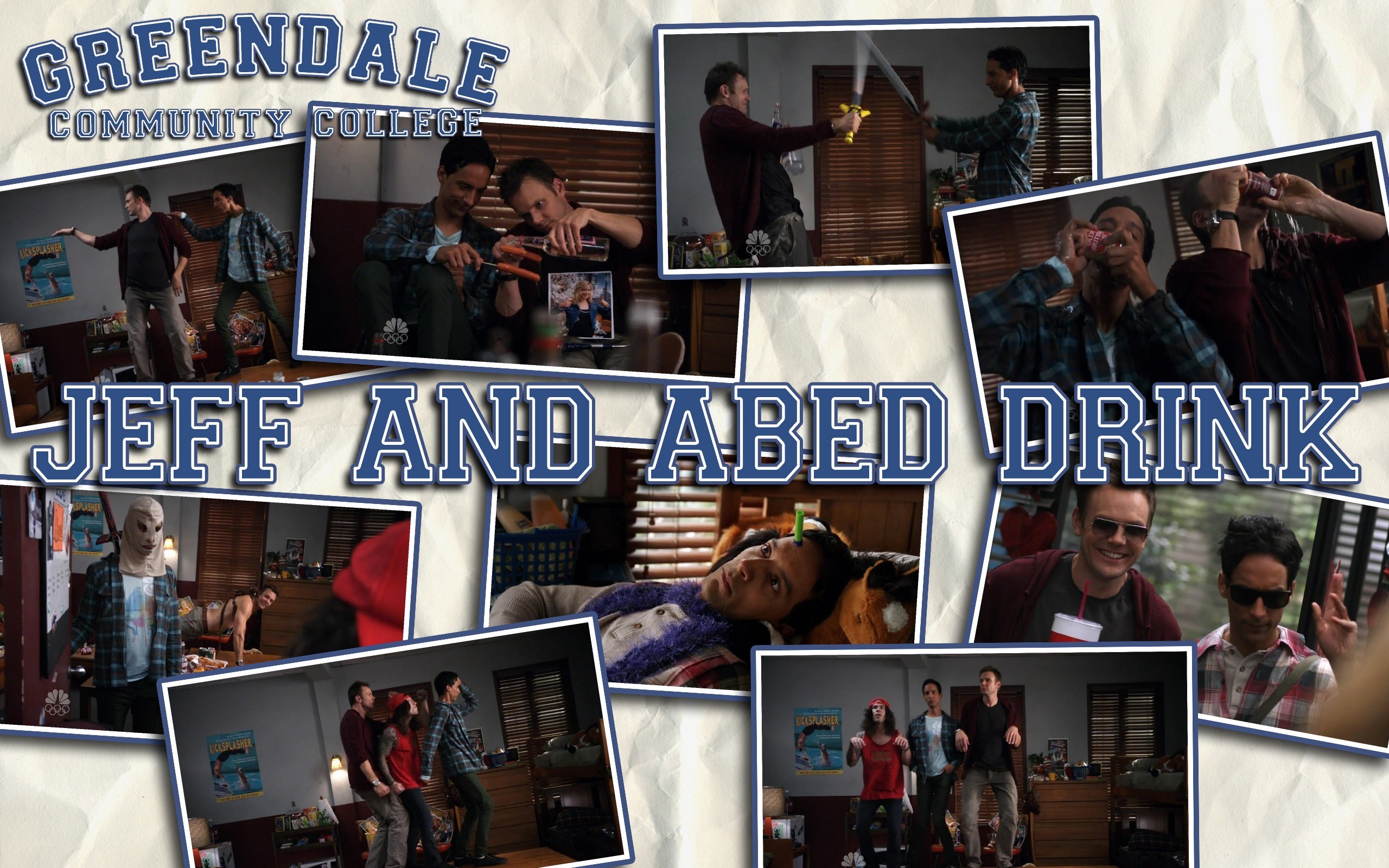 Jeff and Abed Drink