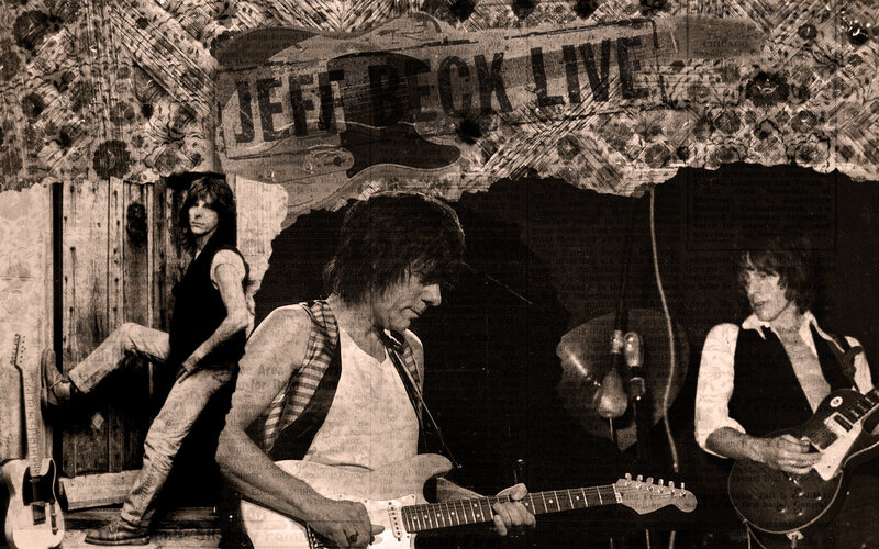 Jeff Beck live performance collage