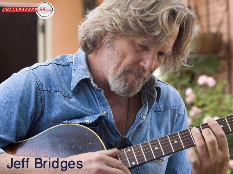 Jeff Bridges playing guitar