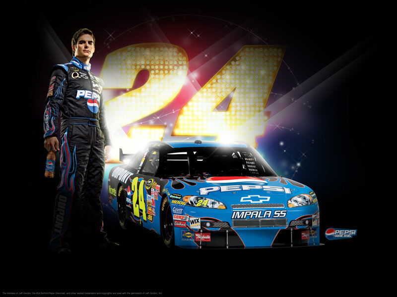Jeff Gordon and his #24 car