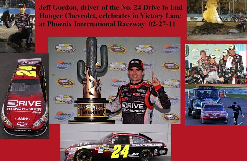 Jeff Gordon Celebrating