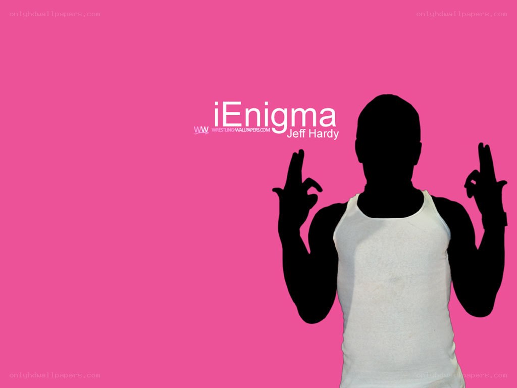 Jeff Hardy silhouette on pink
