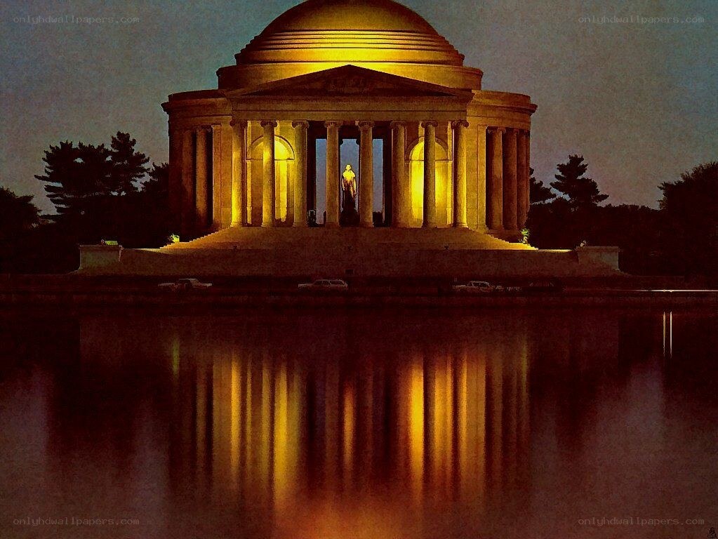 Jefferson Memorial at night
